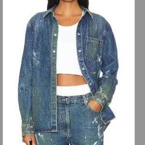 Helmut Lang Painter Jean Shirt Jacket Size M NWT